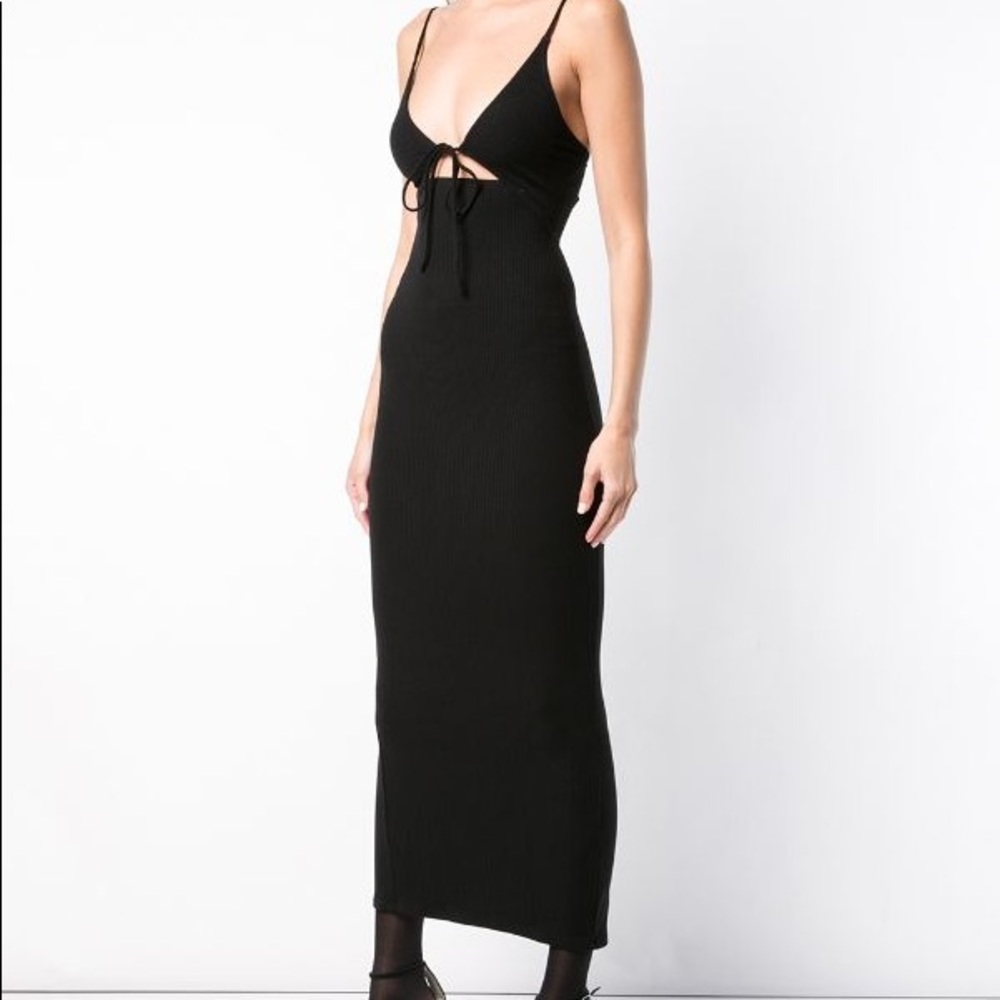 Reformation Tash Dress in Black - Picture 2 of 5